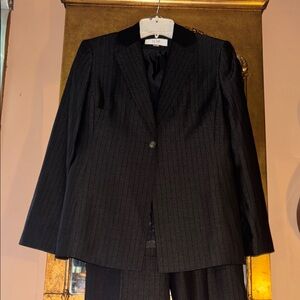 Le Suit Black Pinstripe suit set for women